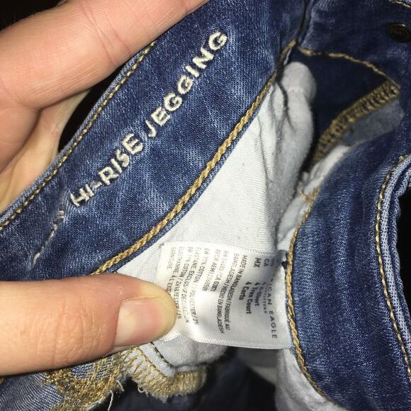 American Eagle next level curvy hi-rise 6 short jeans - Picture 3 of 5
